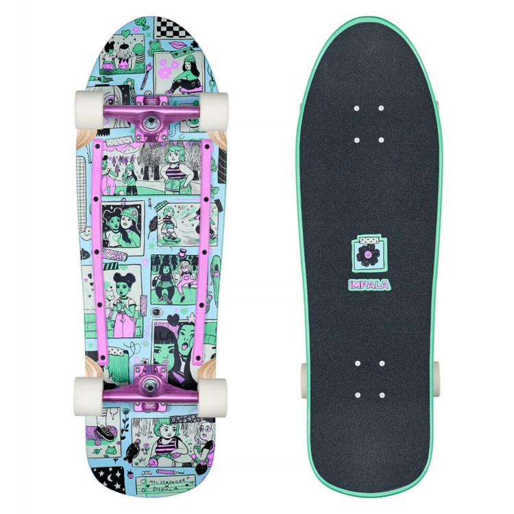 Cruiserová Skateboardová Deska Impala Hera Cruiserboard Mel Stringer 31.5"