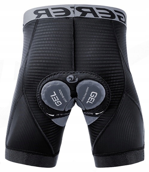SZORTY SPODENKI ROWEROWE MĘSKIE BOKSERKI KOLARSKIE X-TIGER WKŁADKA ŻEL XL Rozmiar XL