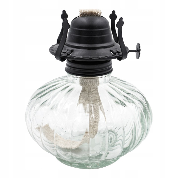 KLASYCZNA LAMPA NAFTOWA Z KNOTEM 550ml. / 34cm. Marka inna