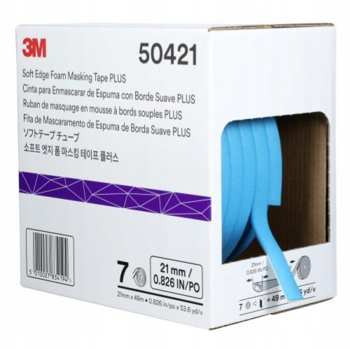 3M 50421 Penová Maskovacia Páska Soft Edge Plus 21mm x 49m