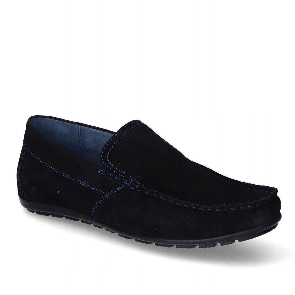 Mokasíny Pan Granátové Semišové Nazouvací