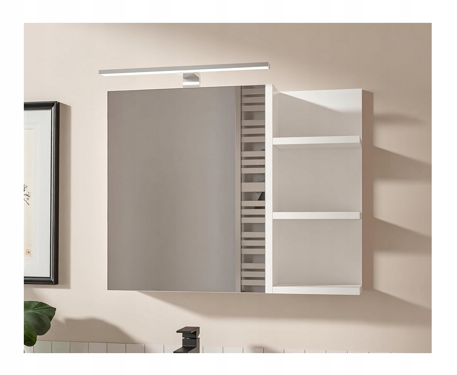 Závěsná zrcadlová skříňka s Led osvětlením Koupelnová skříňka se zrcadlem