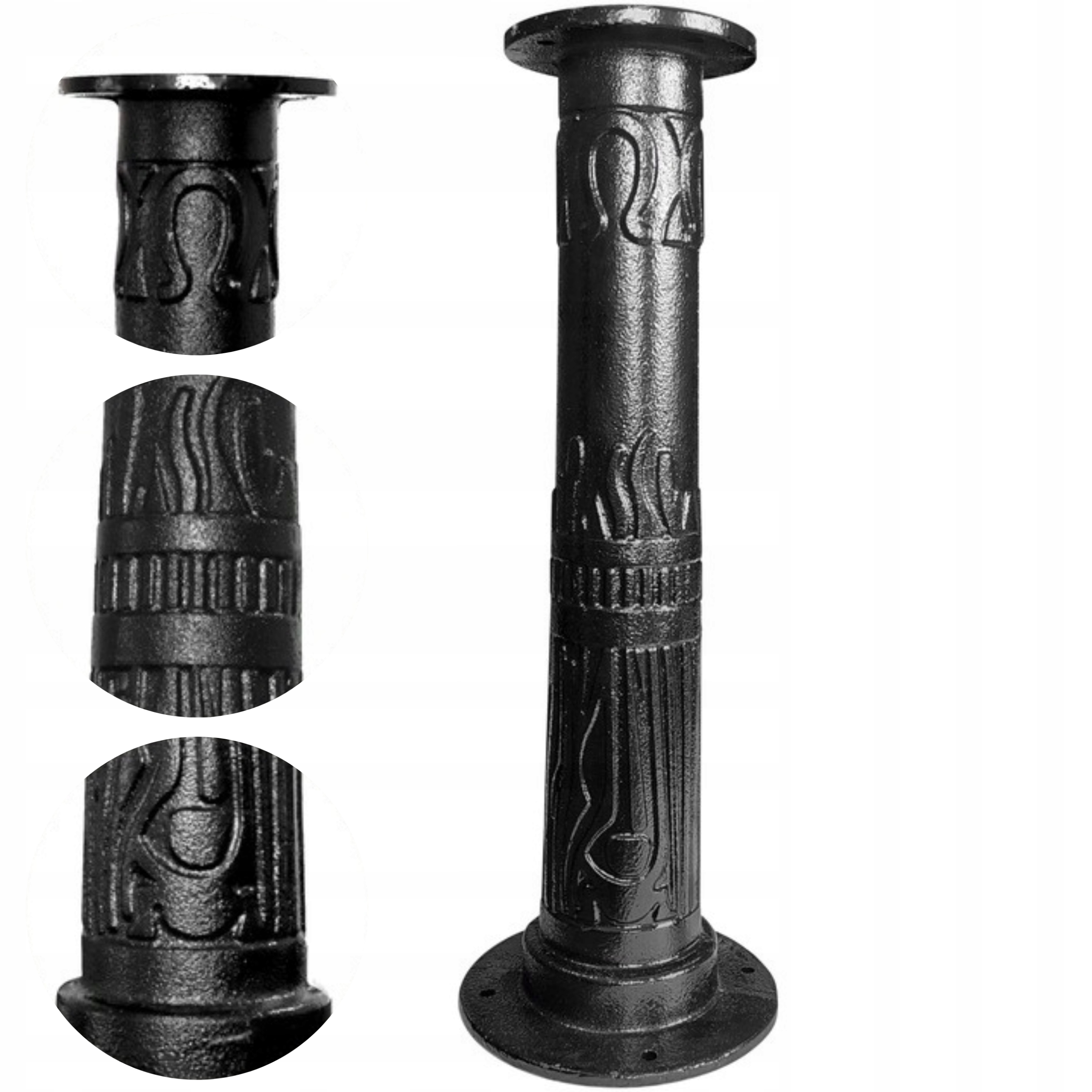 Podstawa Pompa Abisynka Delux Ozdobna Żeliwna Czarna Ogrodowa