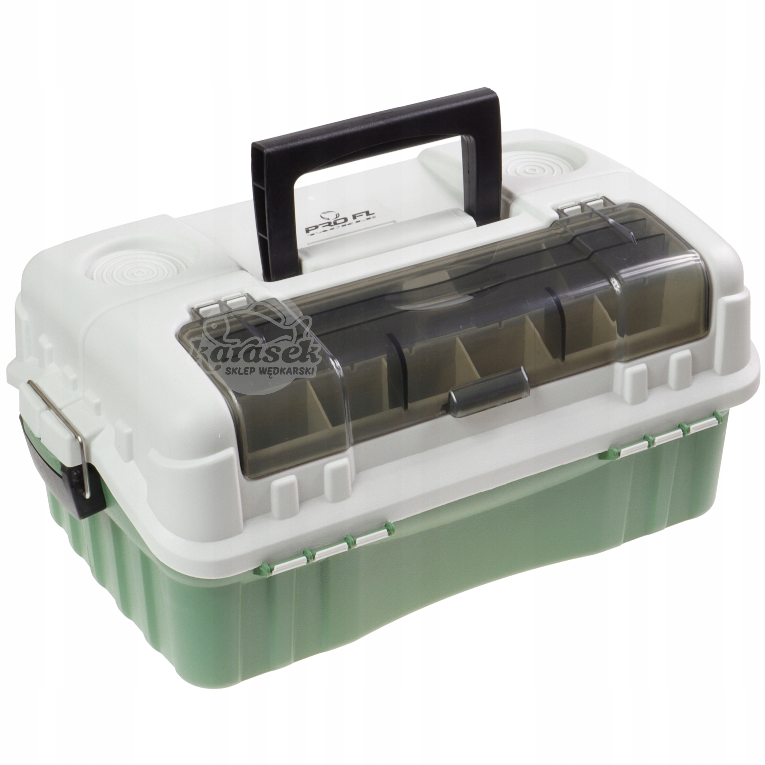 Skrzynka wędkarska organizer 3 szuflady 44x25x18cm na przynęty podajniki