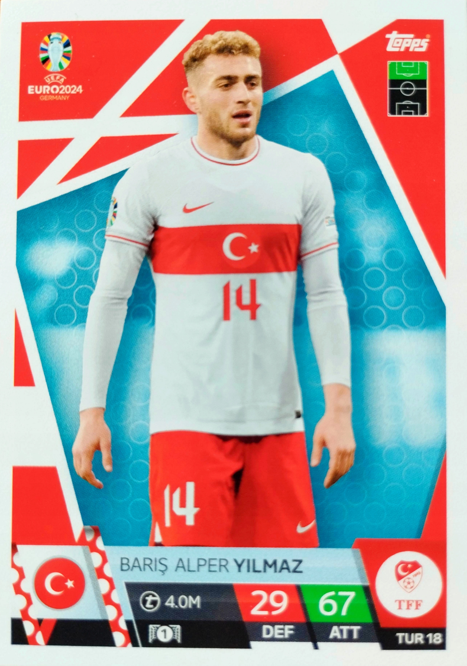 Euro 2024 Topps Match Attax Tur 18 Baris Alper Yilmaz Turcja