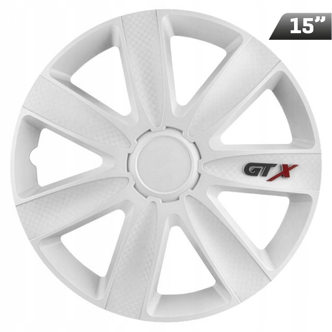 Poklice Gtx carbon white 15", 4 ks