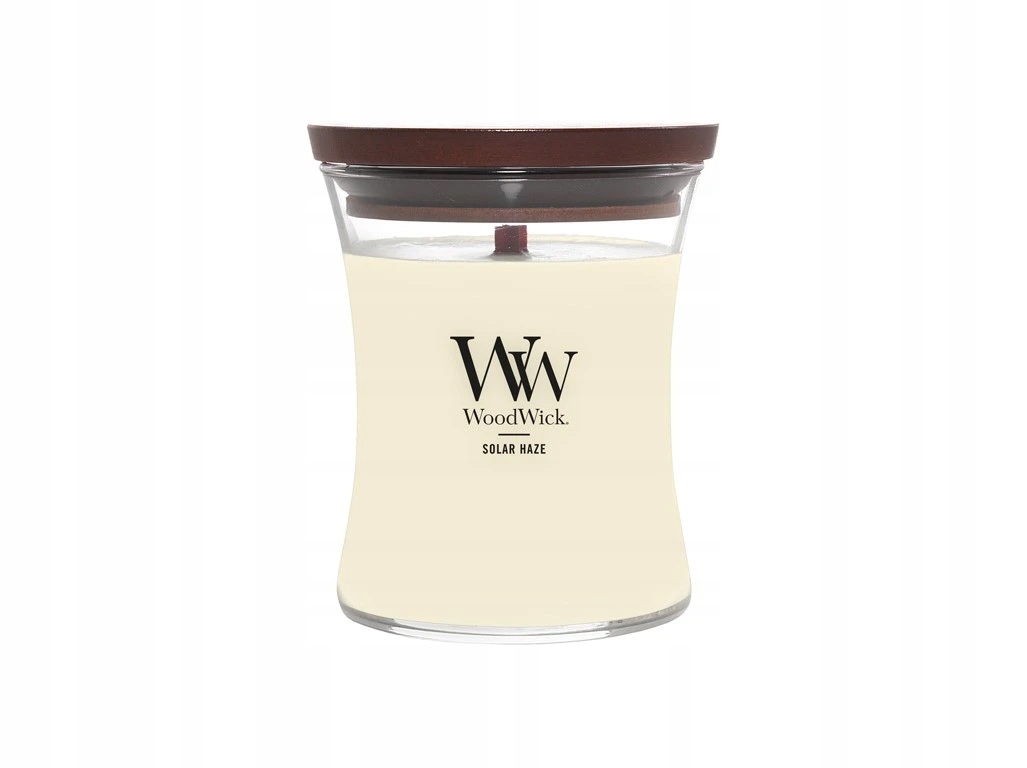 WoodWick vonná svíčka s dřevěným knotem Střední Solar Haze 275g