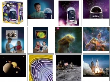 Projektor gwiazd rzutnik slajdów Lampka 2w1 kosmos Marka Brainstorm