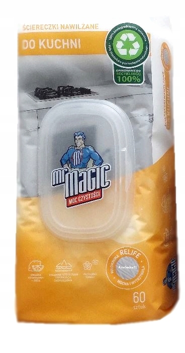 

Mr Magic ścierki nawilżone do kuchni 60 szt