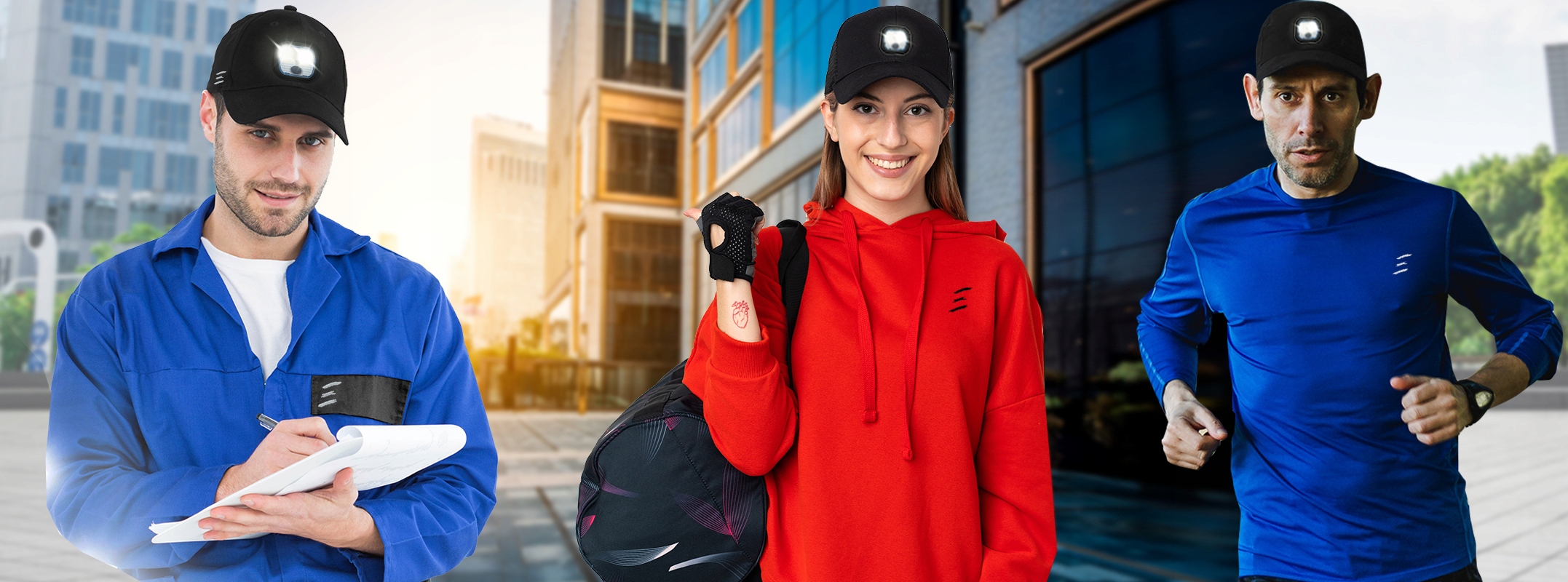 CZAPKA LED Z DASZKIEM LATARKĄ na USB MOCNE DIODY dla Wędkarza Sportowca Stan opakowania oryginalne