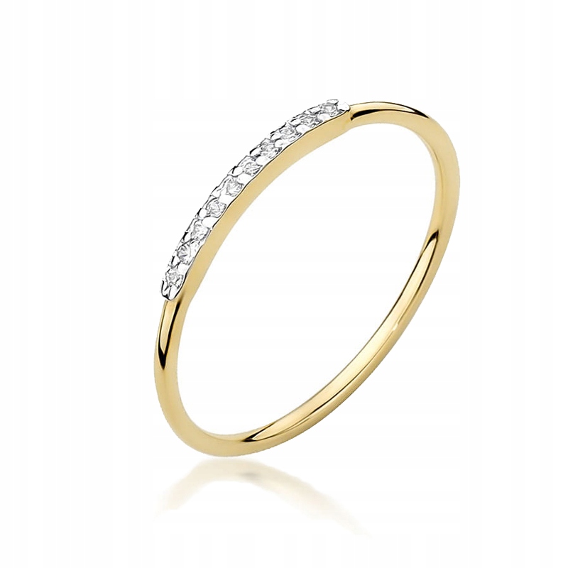 

Pierścionek Złoty Z Brylantami 0,05ct