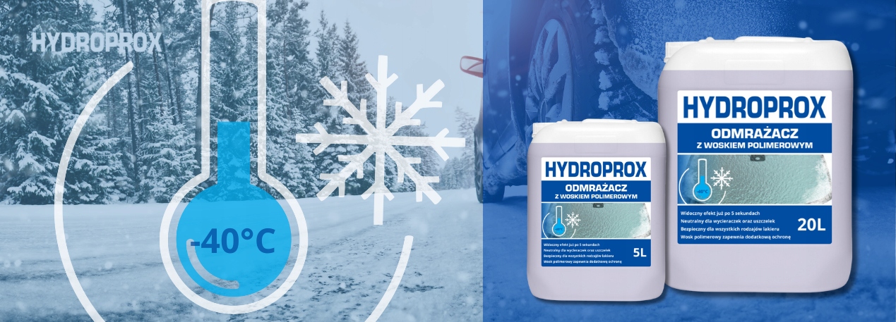 ODMRAŻACZ DO SZYB Z WOSKIEM POLIMEROWYM HYDROPROX -40°C 5L Producent Inny