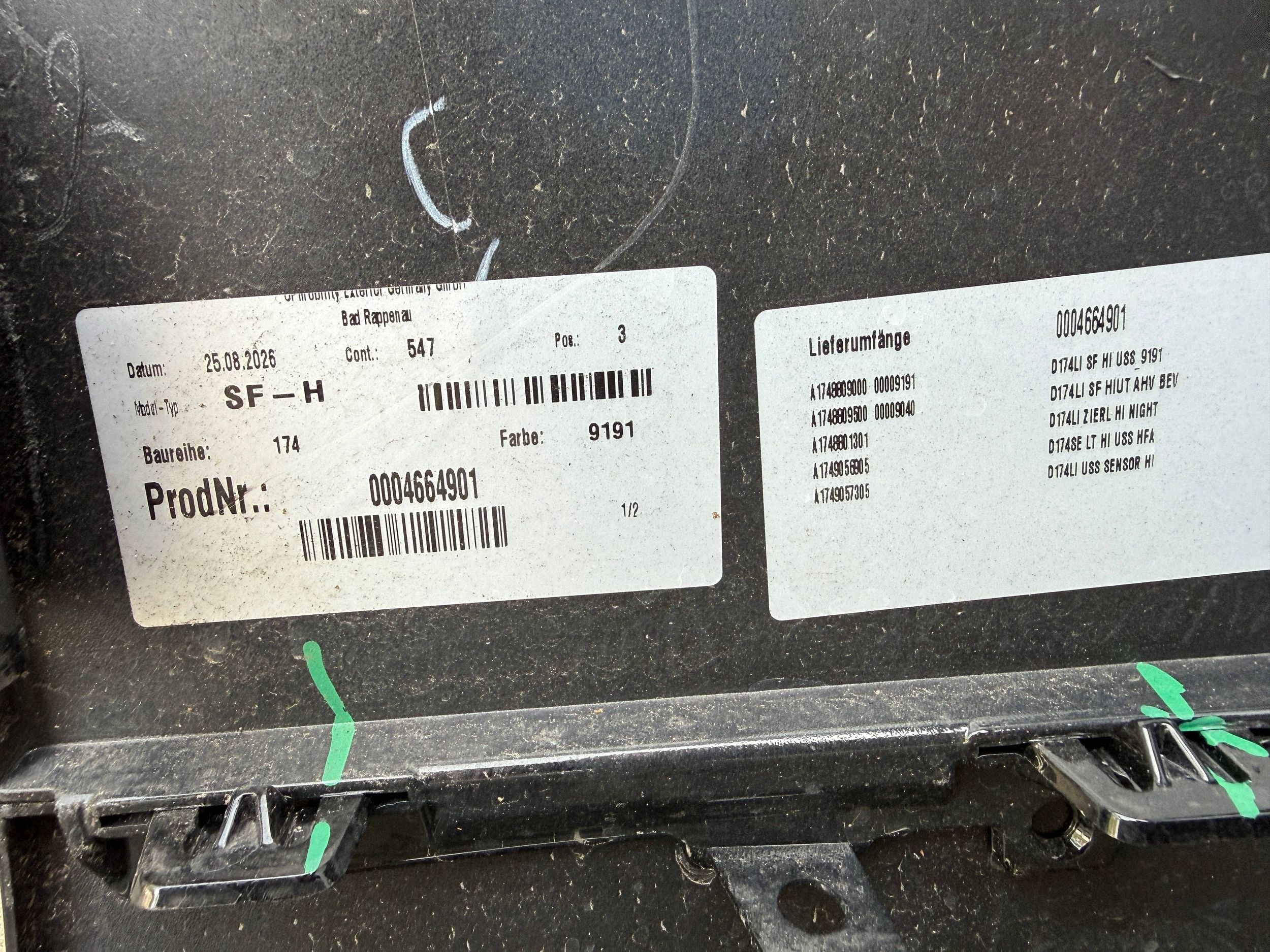 Mercedes Cla A174 W174 Amg bumper rear part rear
