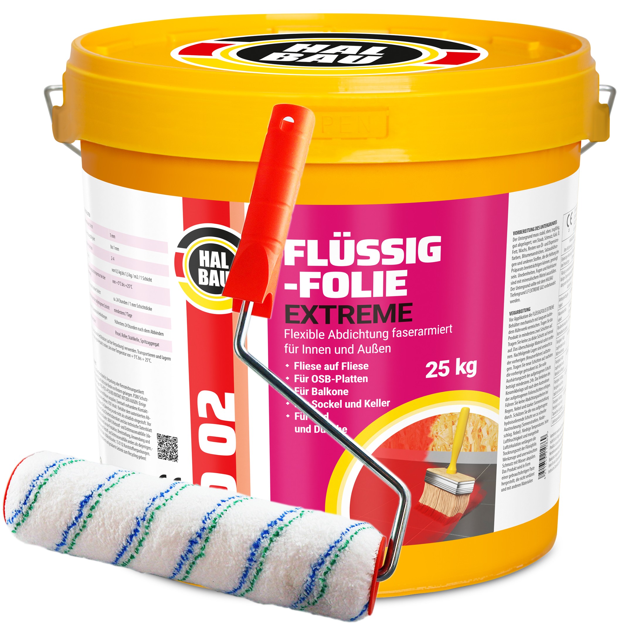 Fólie 25 kg Hydroizolace Elastický malířský váleček 25 cm