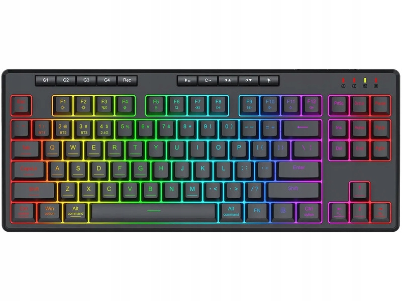 Klawiatura Redragon K516 Shiva Pro 87 Rgb Czarny