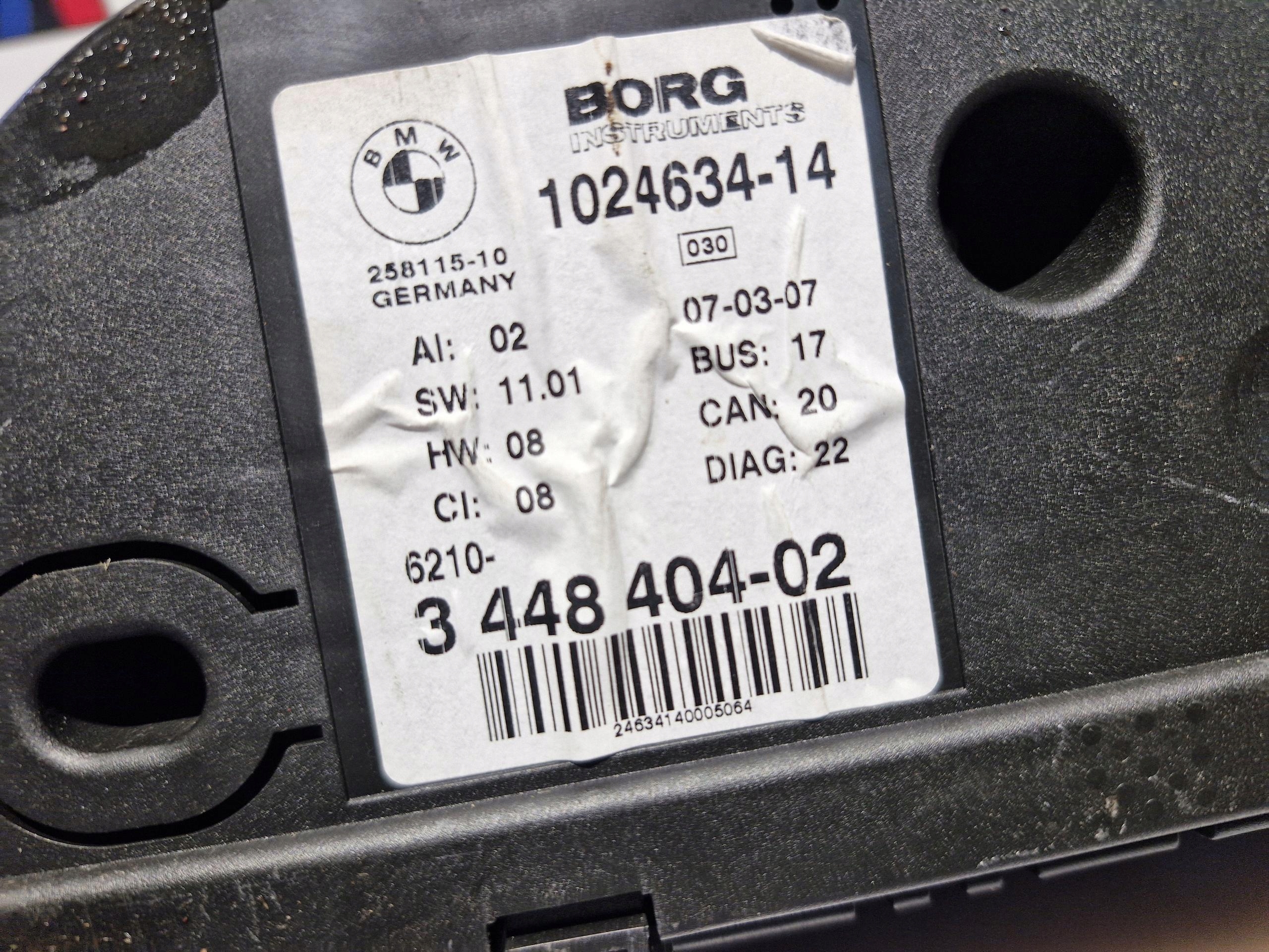 BMW X3 E83 dials dials EUROPA original 3448404