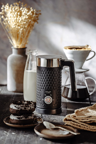 Spieniacz do Mleka AD 4494 Czarny - Cappuccino, Latte, Podgrzewanie