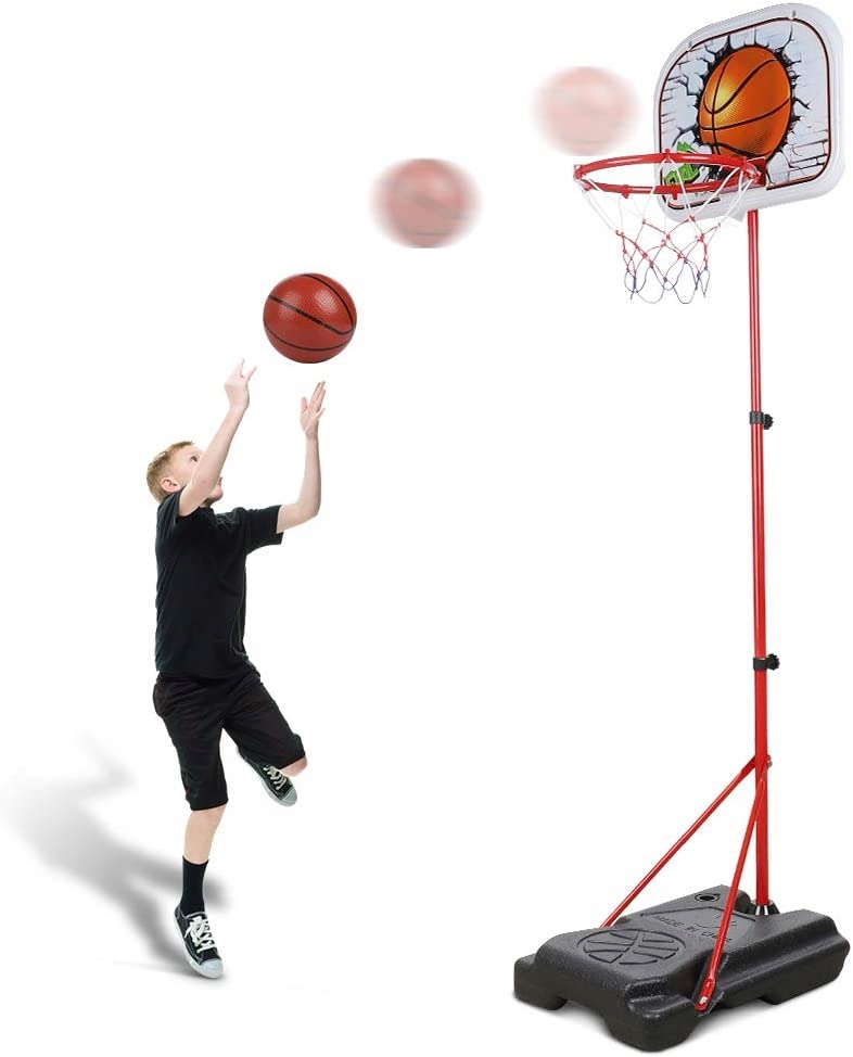 

Zestaw Do Koszykówki Kosz Regulowany Tablica 170CM