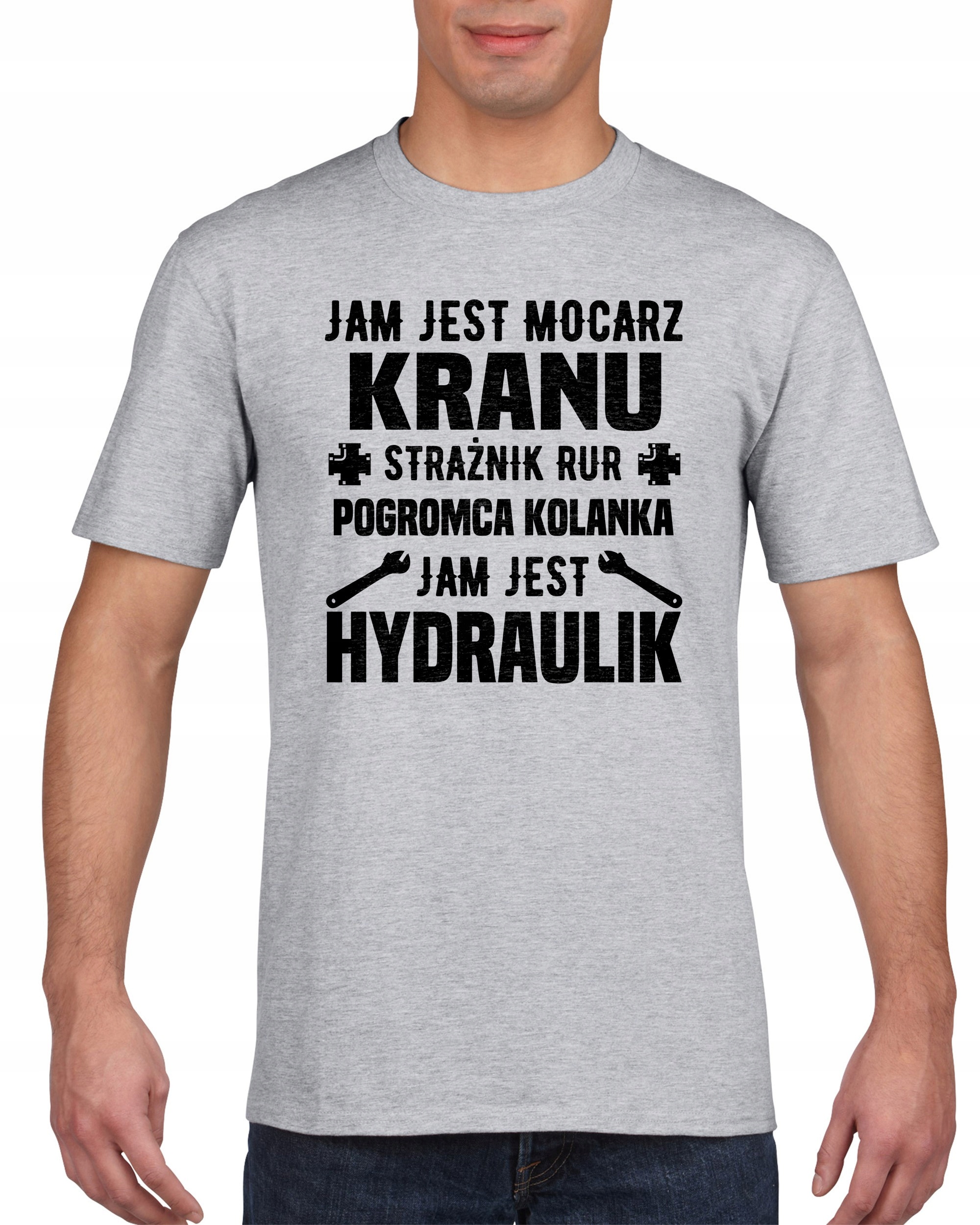

Koszulka męska Jam jest Hydraulik L
