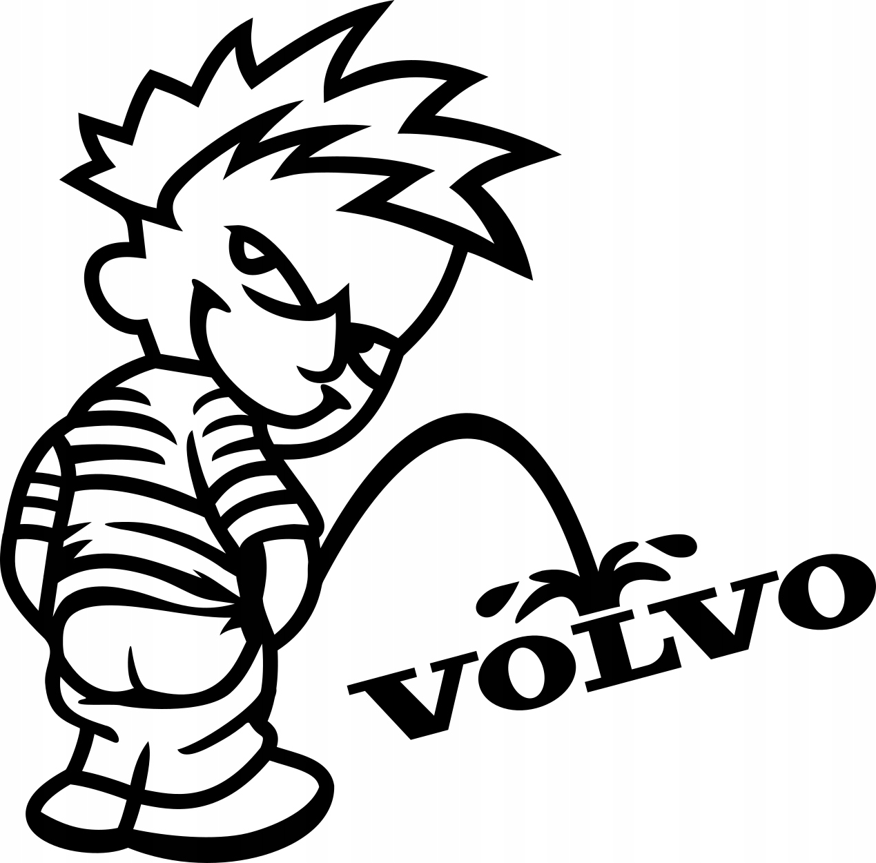 

Naklejka Leje na wszystko Volvo 12x12cm