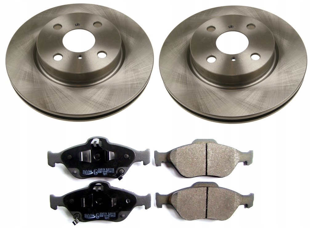 603968 - ДИСКИ КОЛОДКИ ПЕРЕДНИЕ TOYOTA YARIS II