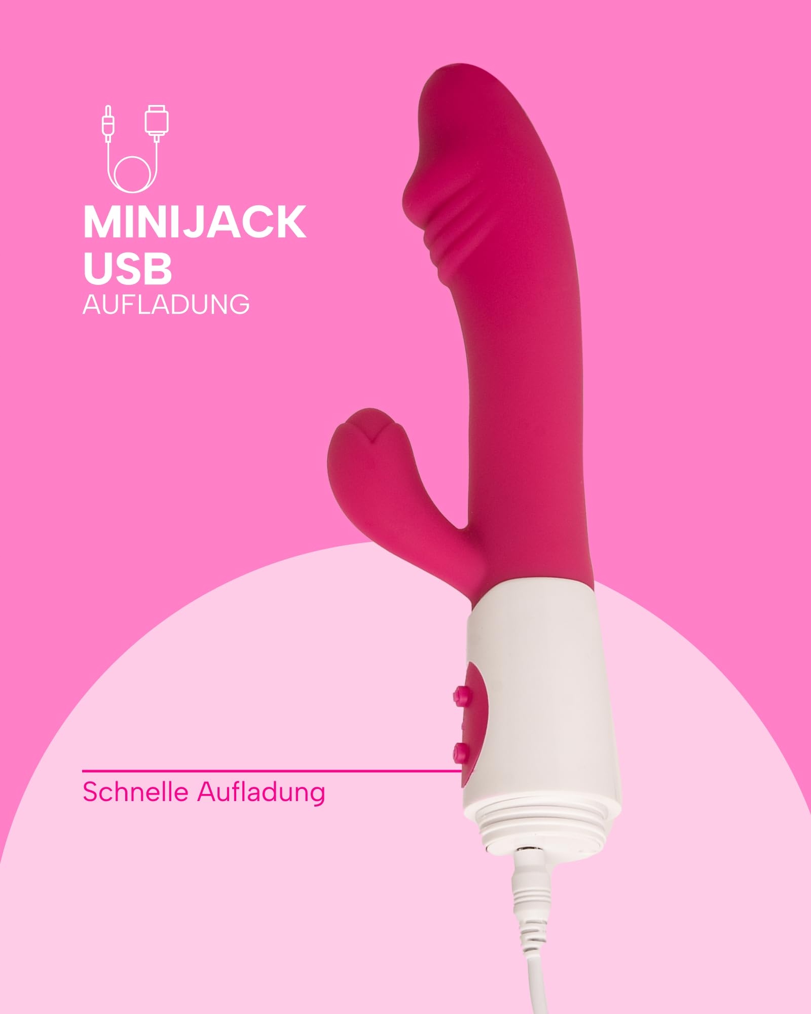 MYSECRETCASE Wibrator Królik Dla Kobiet 18cm Stymulator G Punkt 10 Trybów — miniatura 3