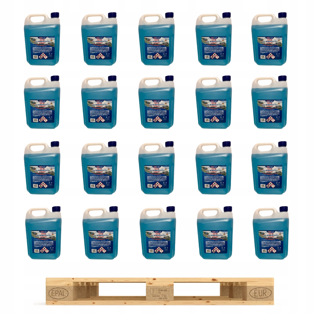 ZIMOWY PŁYN DO SPRYSKIWACZY -22C 144 x5L LEŚNY ZAPACH 720L Paleta