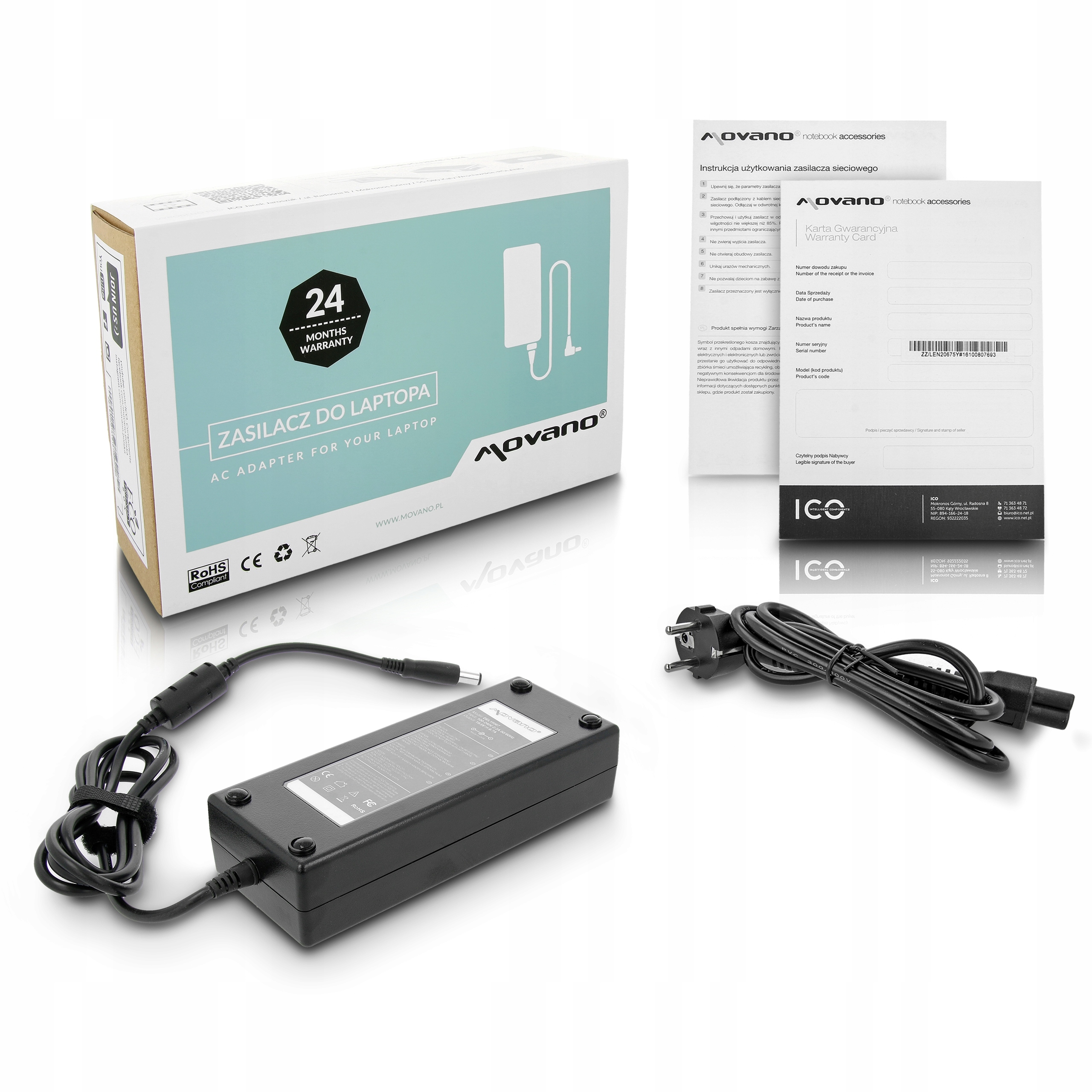 Ładowarka 130W kabel do Dell 19.5v 6.7a (7.4x5.0 pin) PA4E PA-4E