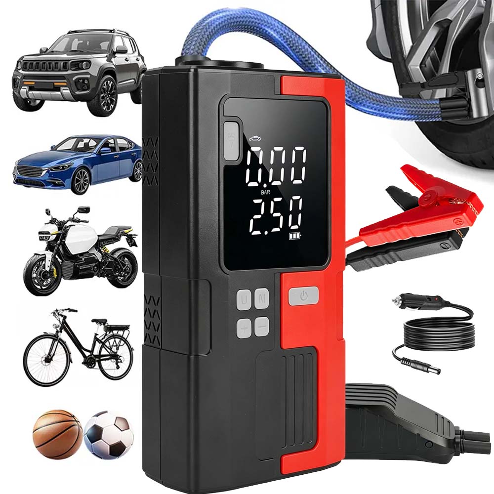 Silný Jump Štartér Štartovanie Booster Powerbank 12V Sada 6000MAH 5000A