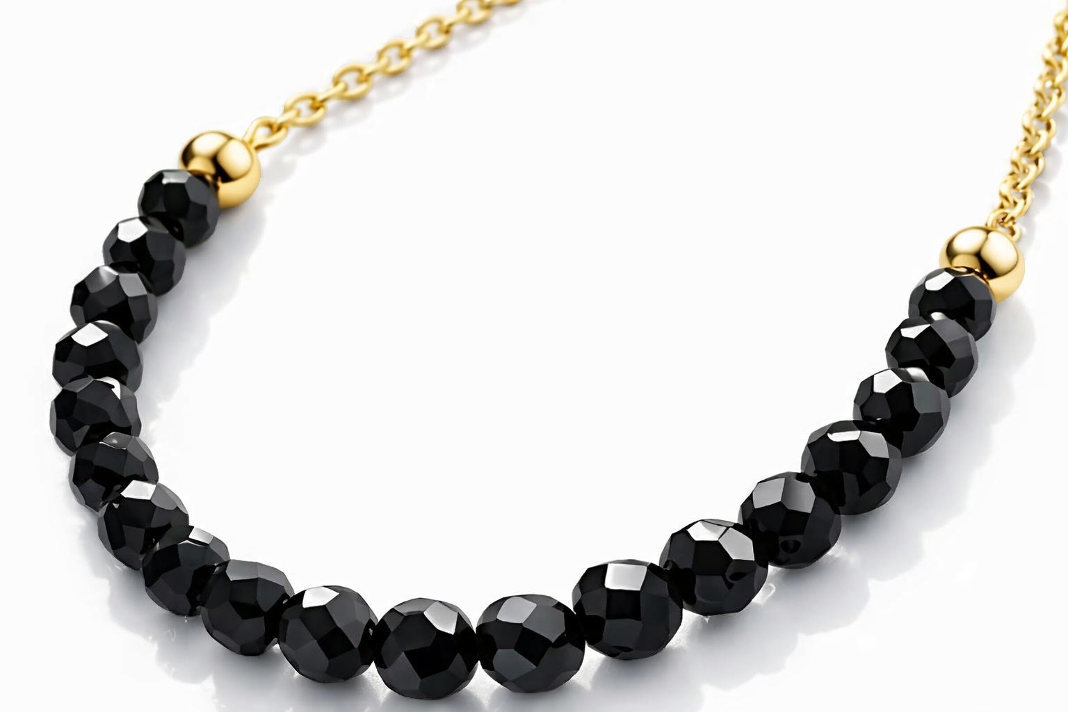 Srebrny naszyjnik pozłacany damski z turmalinem srebro 925