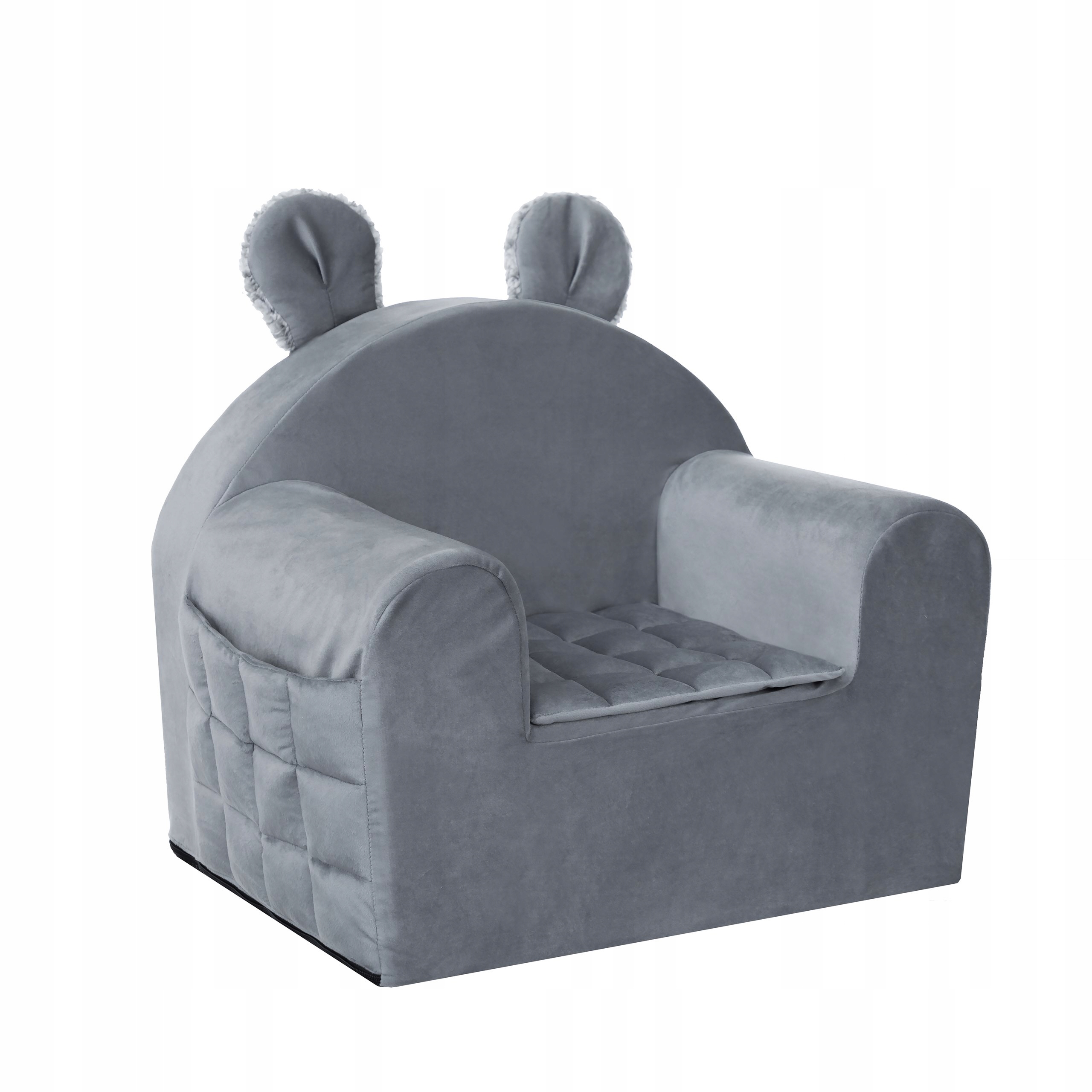 Fotelik do pokoju dziecka ,sofa, pufa dla dziecka fotel grafitowy