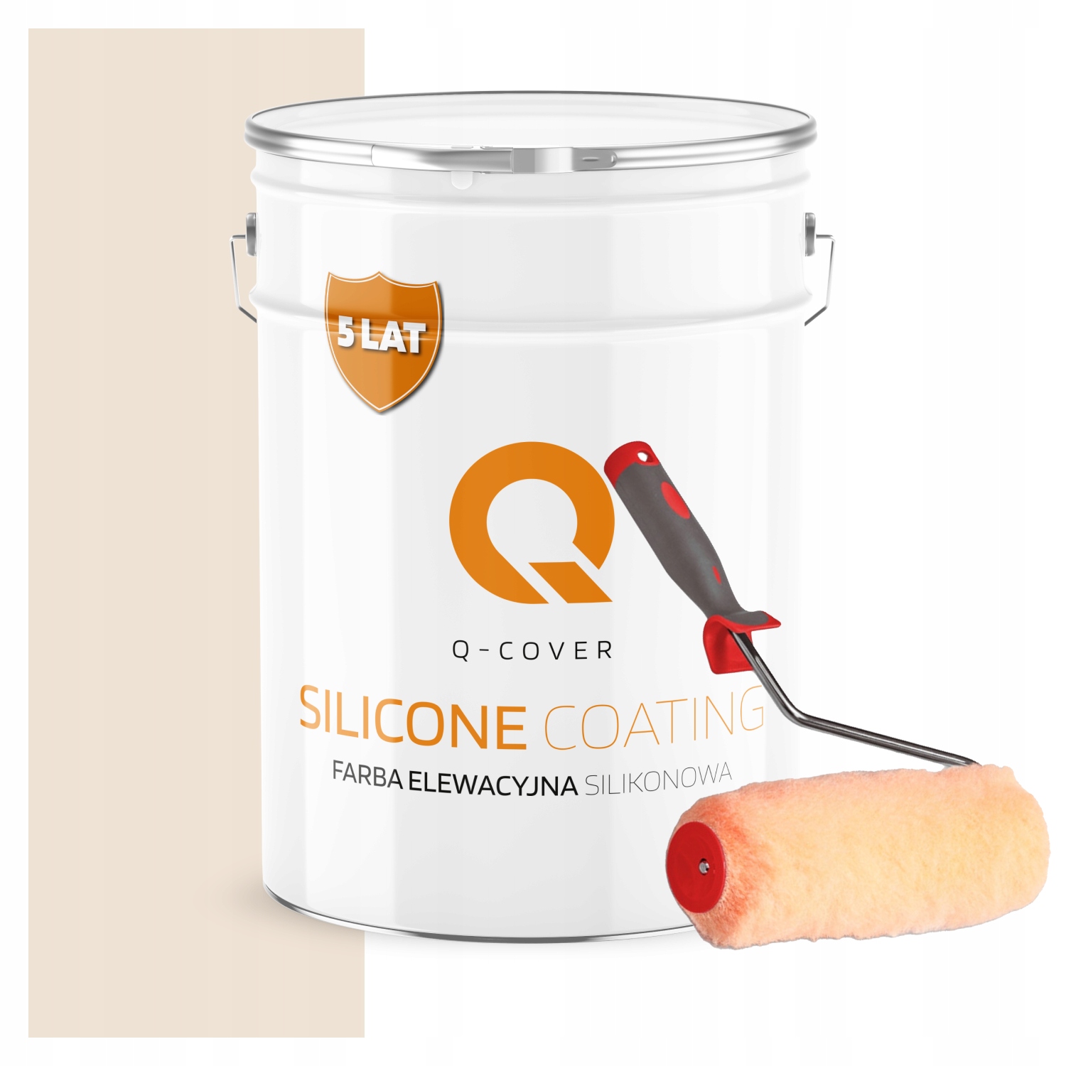 Vonkajšia fasádna farba na omietku 10L Béžová Jasná Uv valček