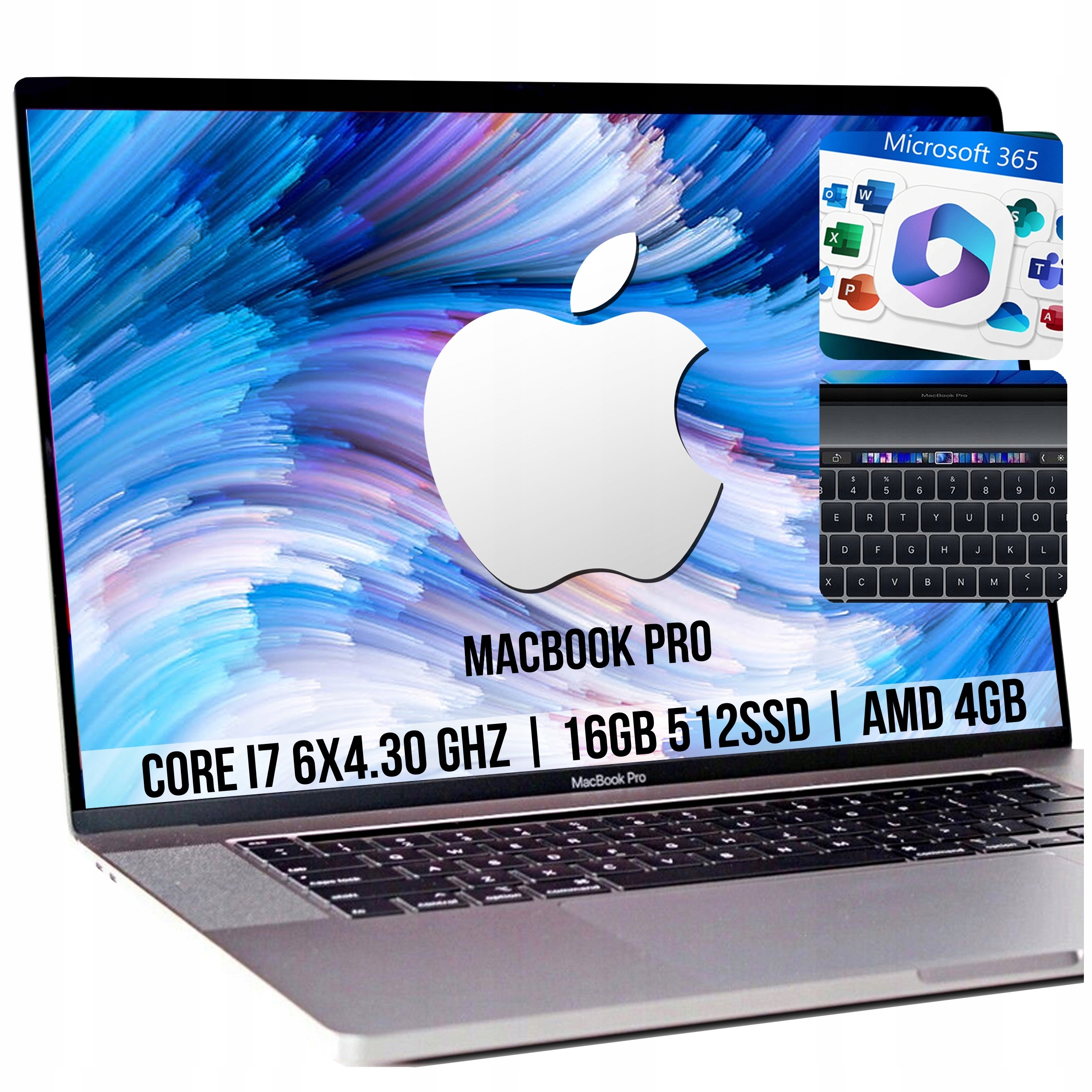Macbook Pro 15 Laptop Gamingowy Apple Core i7+AMD Pro 555