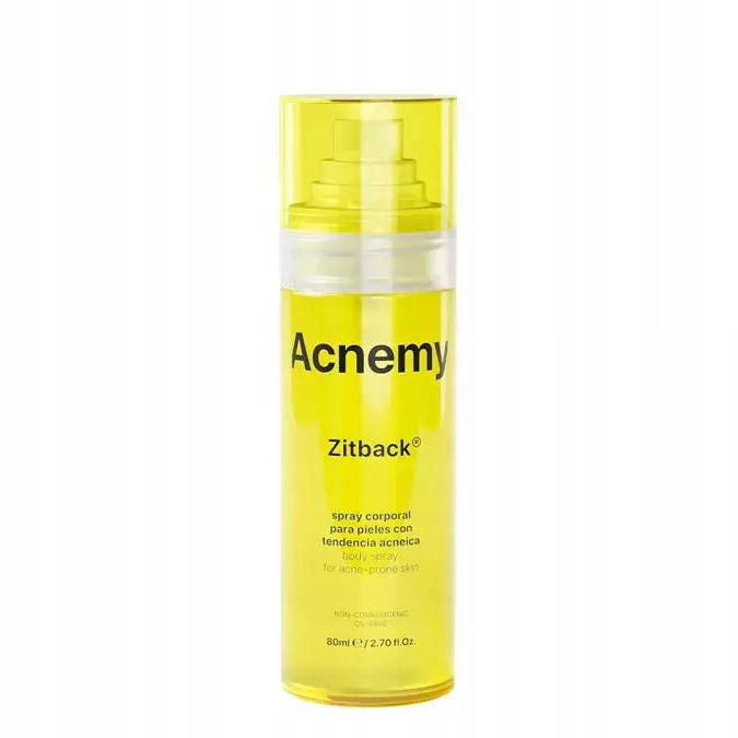 Acnemy Zitback Sprej na akné na tělo, 80 ml Sprej na tělové akné s kyselinami