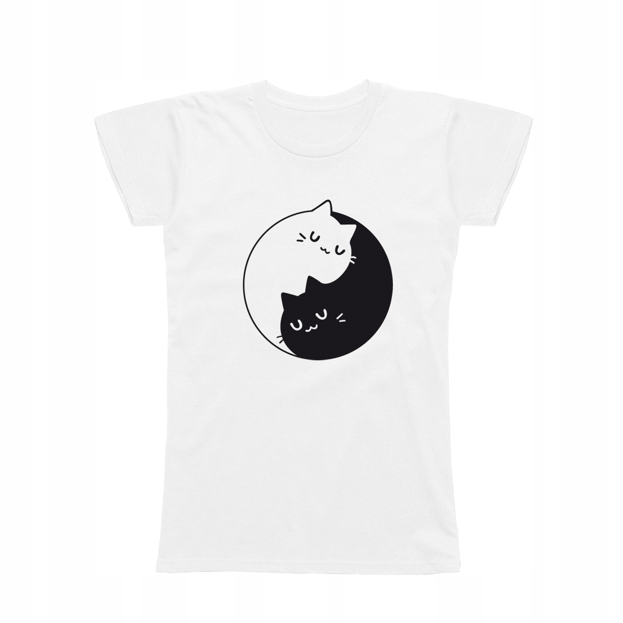 

S - Koszulka T-shirt Kot Koci Jing-jang Śmieszna