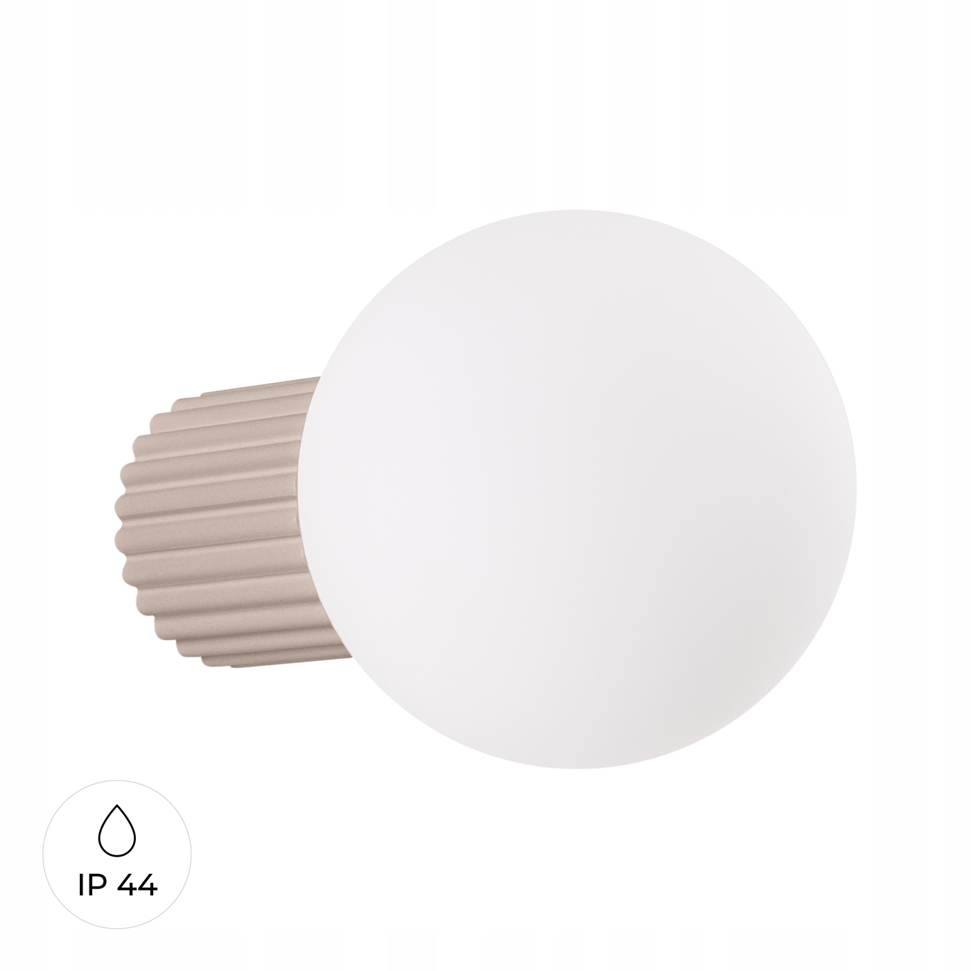 Kinkiet Halo kolor taupe IP44 nowoczesna trwała lampa do korytarza i holu