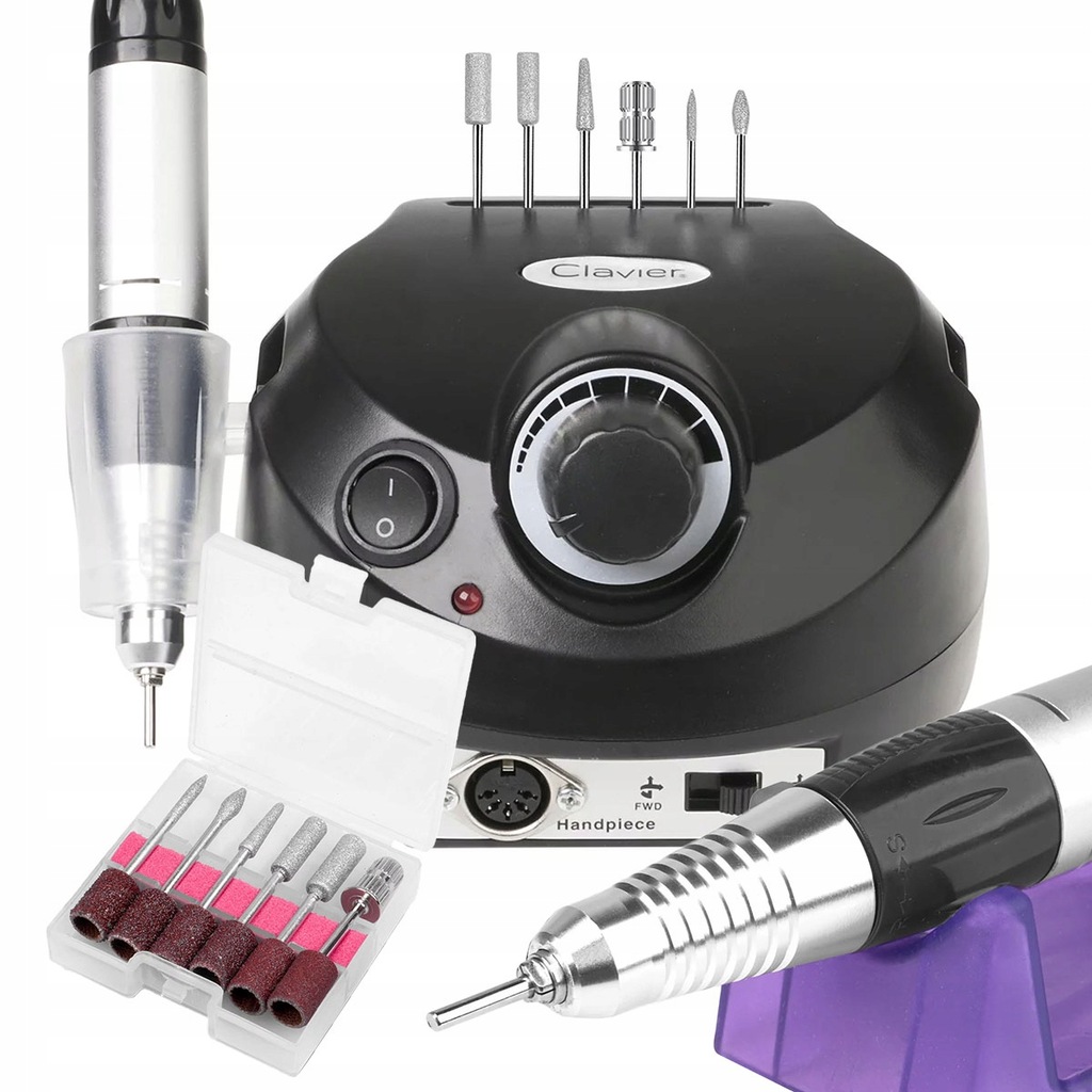 Frezarka do paznokci manicure pedicure Clavier 65W Zs 601 czarna