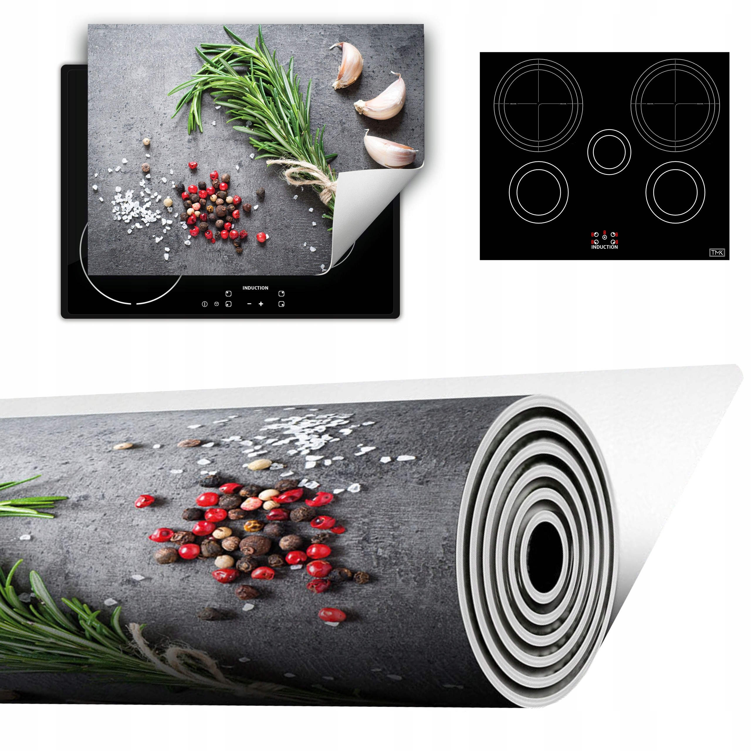 Vinylová Podložka Do Kuchyně Více Místa 70x52 Břidlice koření