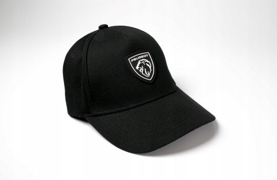 CZAPKA Z DASZKIEM PEUGEOT NOWE LOGO CZARNA OE