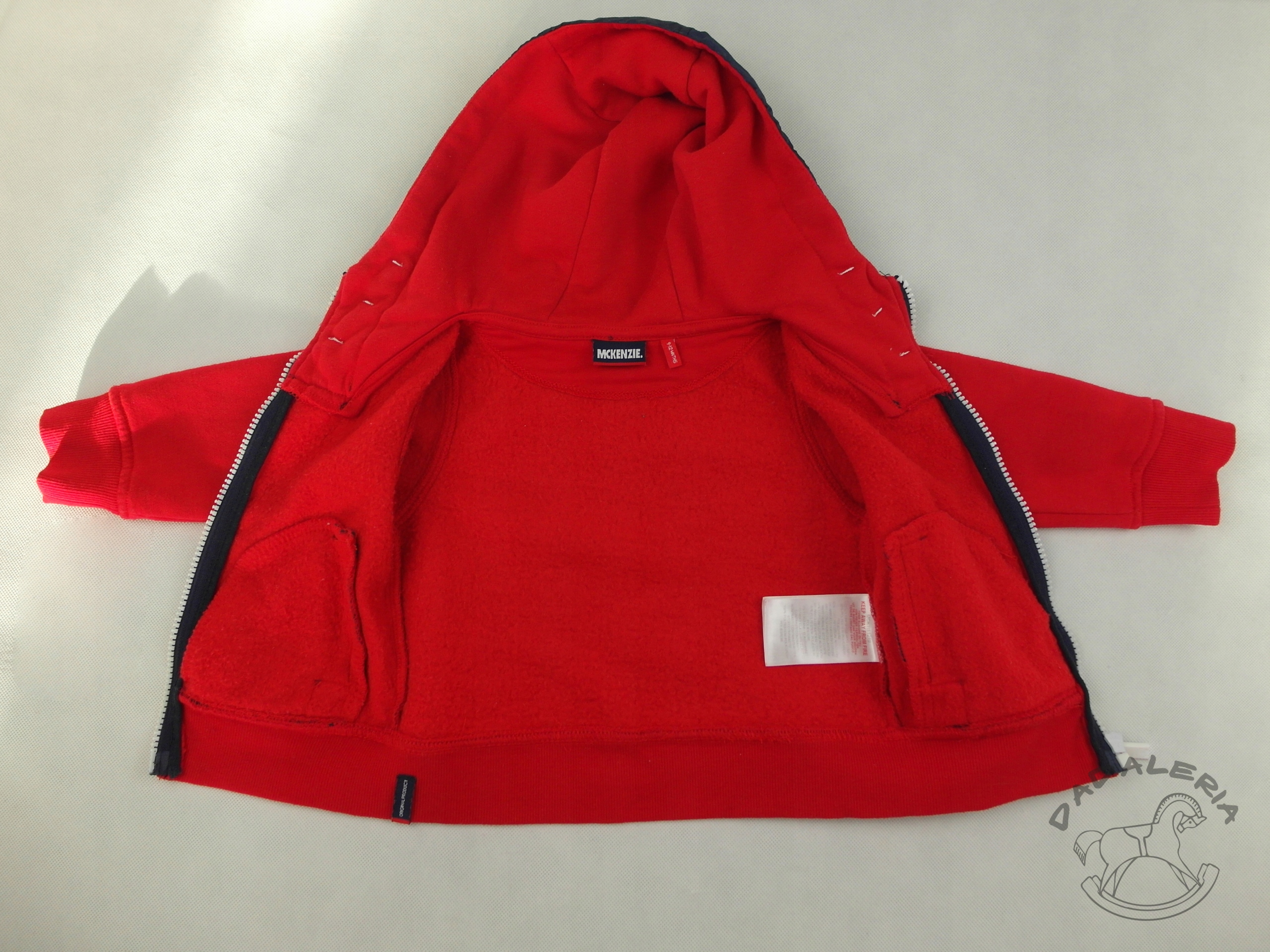 Czerwono-granatowa bluza MCKENZIE 74 Rękaw długi rękaw