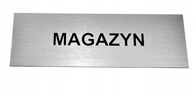 

Tabliczka 25x8 cm Dowolna Treść