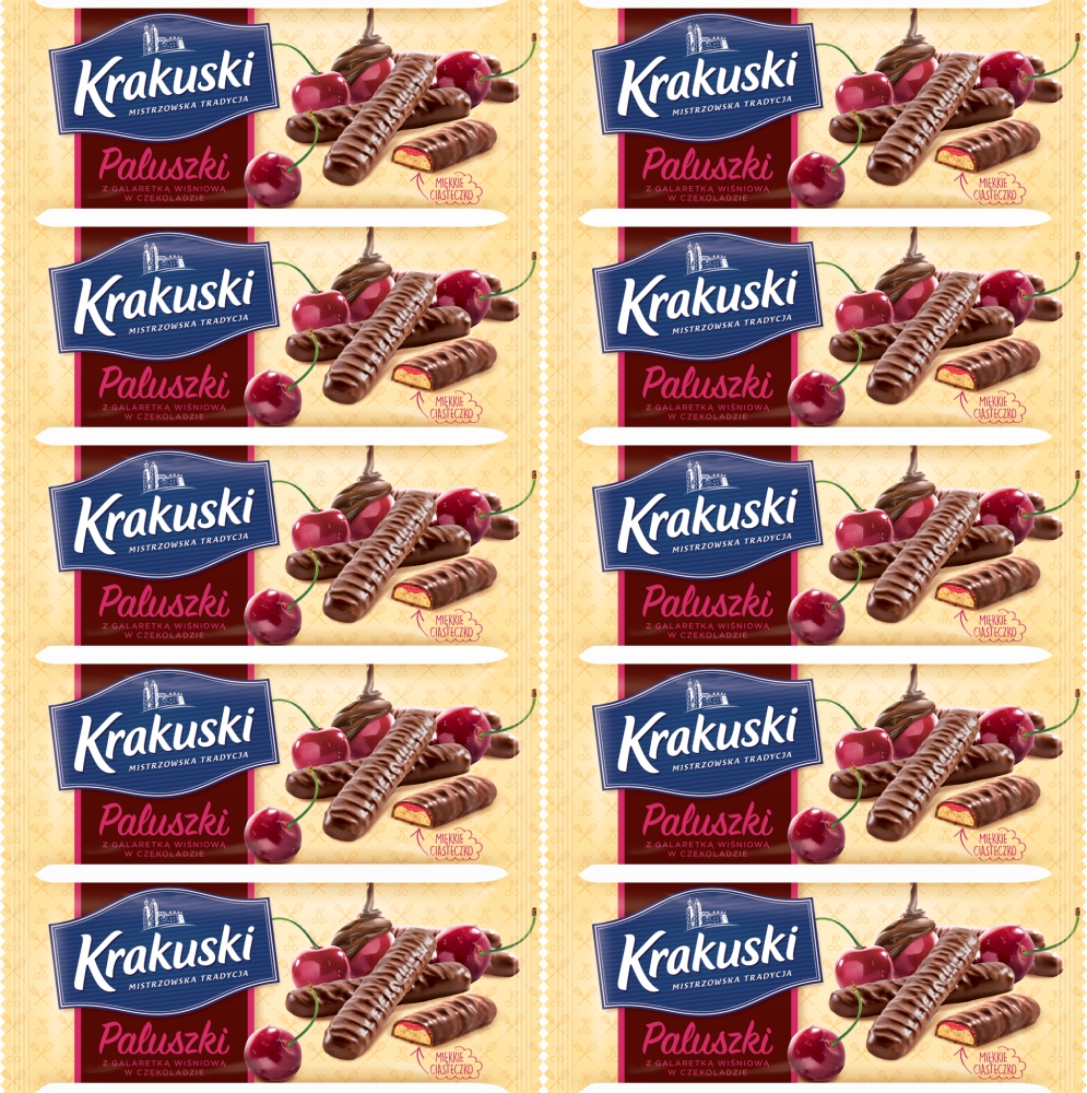Bahlsen Krakuski Paluszki Wiśnia 144G x10