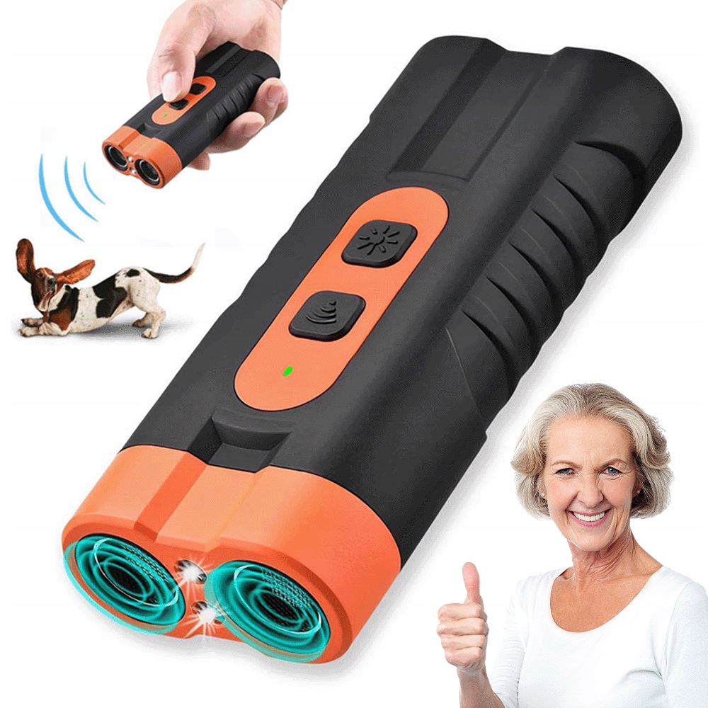 Levně 15-40 Khz Ultrazvukové Anti-štěkání 30FT Dosah Se 2 Led Světly