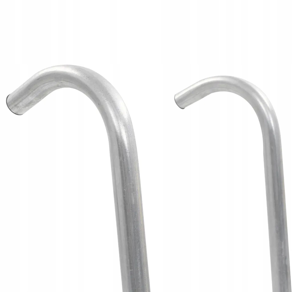 2-stopniowa drabinka do trampoliny, stalowa, srebr Bohater brak