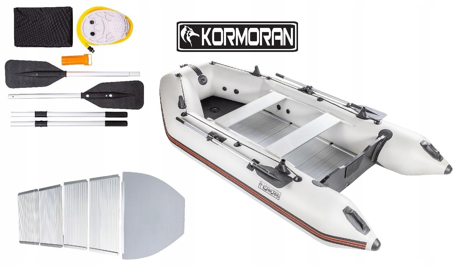 

Ponton Kormoran 330PP Aluminiowa pełna podłoga