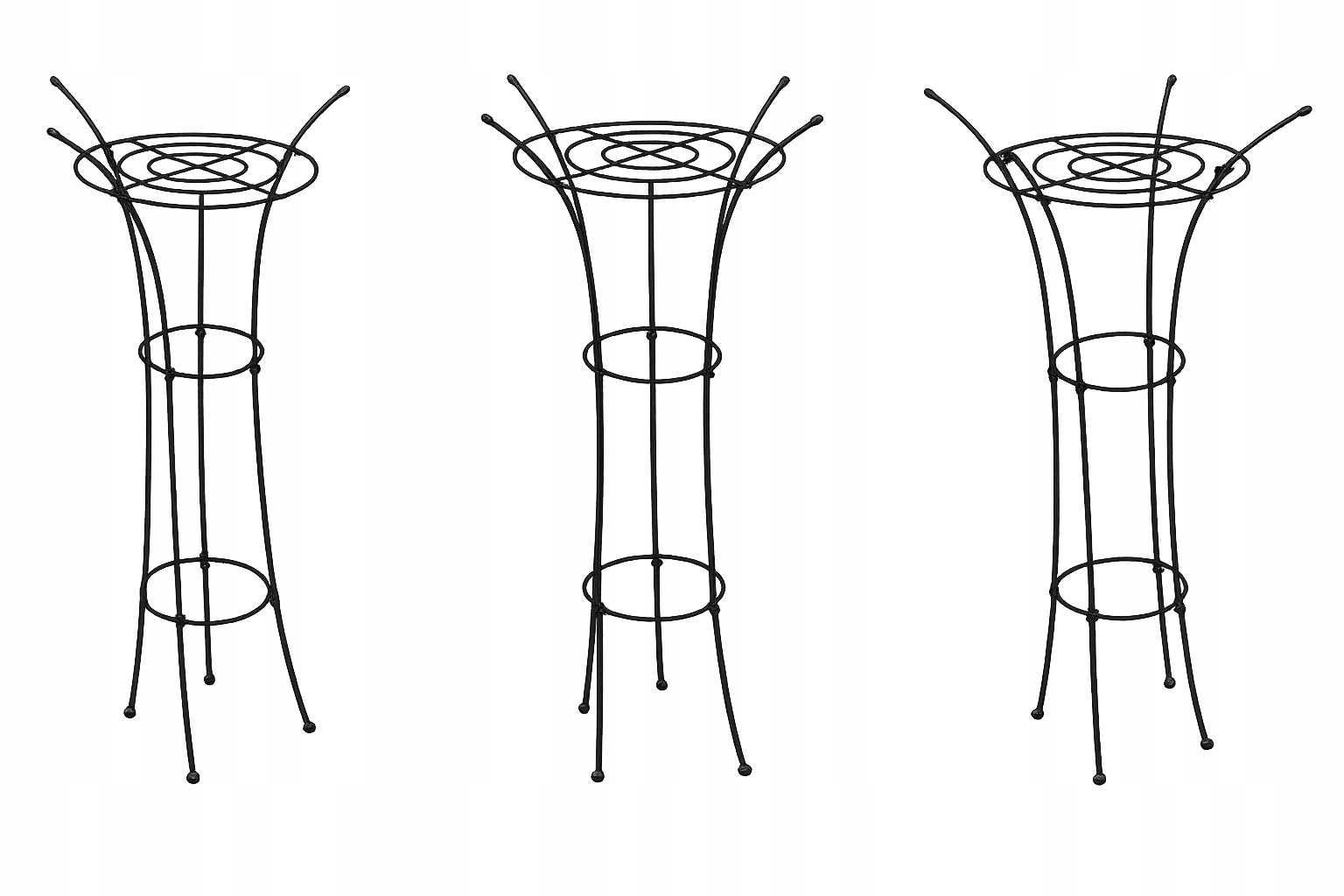 PODPORA METALOWA DO KWIATÓW RÓŻ HORTENSJI ROŚLIN OGRODOWYCH