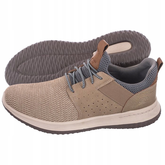 

Buty Męskie Skechers Delson Taupe 65474/TPE Beżowe