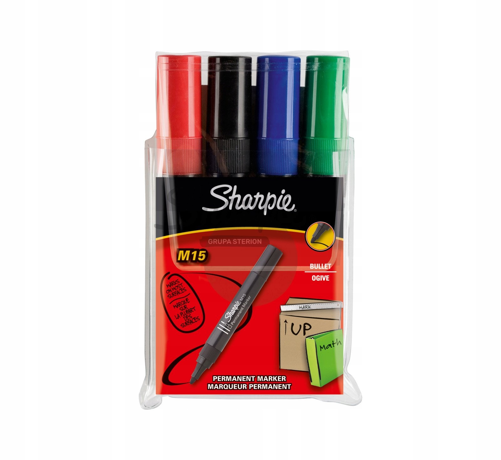 Marker permanentny Sharpie M15 czarny 12szt. Kod producenta M15