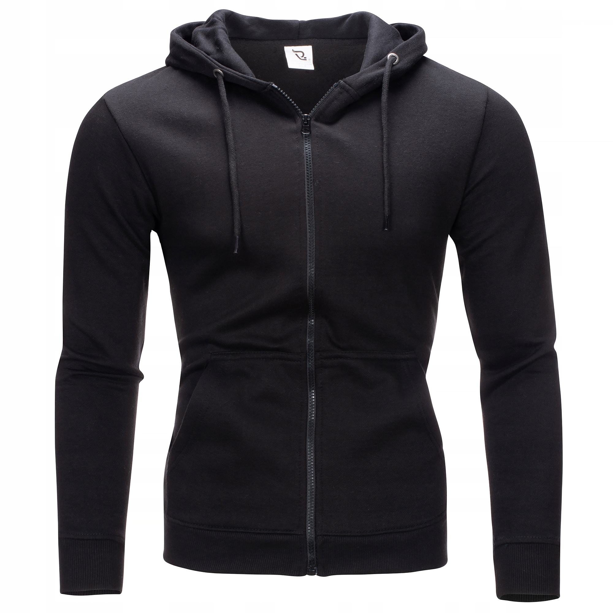 LUC02 r. M GŁADKA ROZPINANA BLUZA Z KAPTUREM