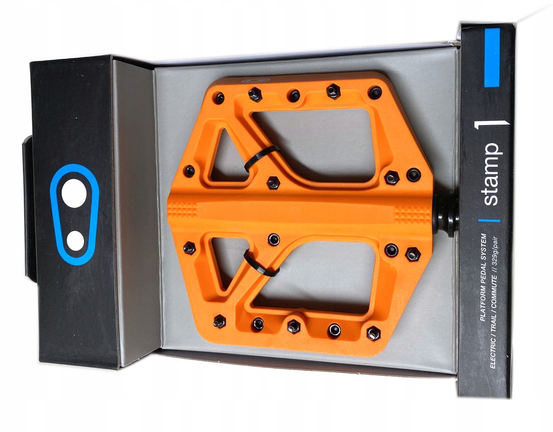 CrankBrothers Stamp 1 Splash Edition pedały platformowe orange Small